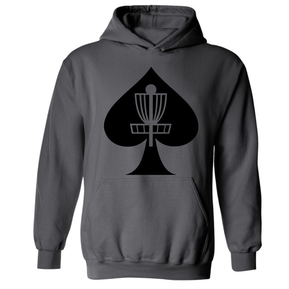 Disc Golf Hoodie ACES BASKET Discgolfer Discgolfing Sweatshirt - Picture 1 of 11